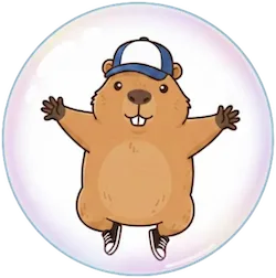 Barry le capybara dans une bulle protectrice